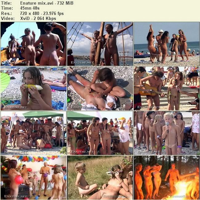 Nudism video (family naturism) - Enature mix