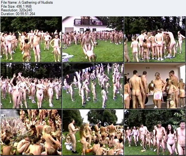 Nudism video (family naturism) - A gathering of nudists