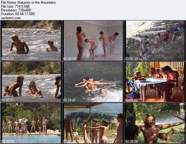 Naturists in the mountains - Nudism video (family naturism)