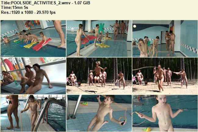 Poolside activities - Nudism video (family naturism) [vol 2] [Full HD]