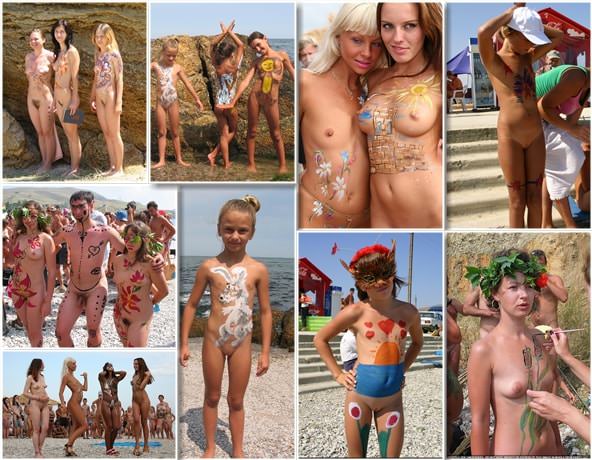 Body paints and colors - Pure nudism photo